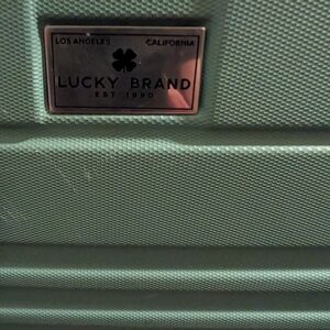 Lucky Brand Green Textured Suitcase